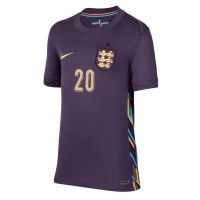 Camiseta Inglaterra Jarrod Bowen #20 Visitante Equipación para mujer Eurocopa 2024 manga corta